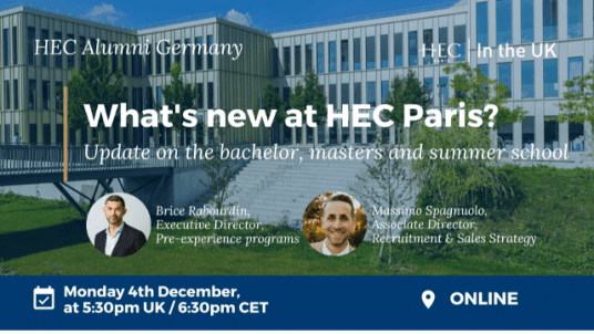 What's new at HEC Paris? Update on the bachelor, masters and summer school