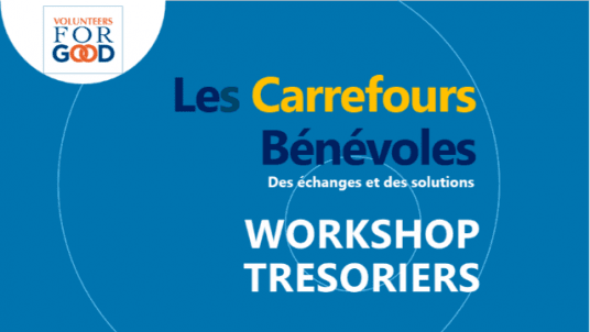 Workshop destiné aux TRESORIERS d'Associations avec CARREFOURS BENEVOLES le 13 avril 2026-18h00-19h30 