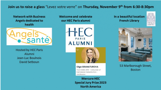 HEC Paris Alumni of Boston Celebration on November 9th at the French Library