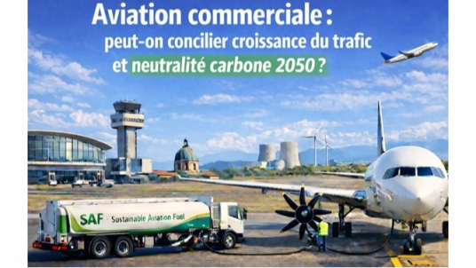 Aviation commerciale : peut-on concilier croissance du trafic et neutralité carbone 2050 ? - 15 janvier