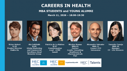 CAREERS IN HEALTH | MBA STUDENTS and YOUNG ALUMNI 