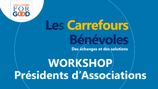Workshop destiné aux Présidents & futurs Présidents d'Associations, le 11 mai 2026 -18h00-19h30
