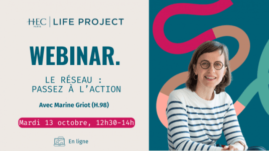 Webinar "Le réseau : passez à l'action" - 13 octobre
