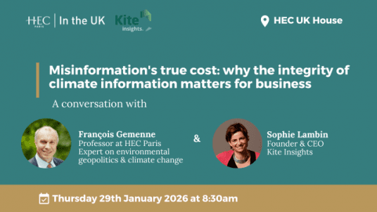 A conversation with François Gemenne and Kite Insights: Misinformation's true cost: why the integrity of climate information matters for business