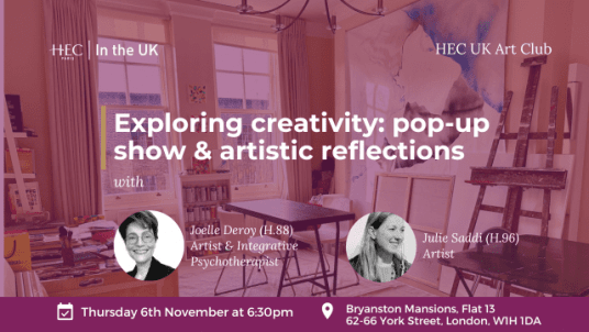 HEC UK Art Club - Exploring Creativity: Pop-up studio show & artistic reflections