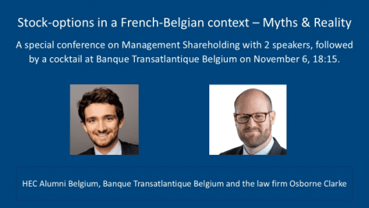 Stock-options in a French-Belgian context – Myths & Reality