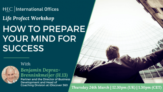 Workshop: How to prepare your mind for success - With Benjamin-Depraz-Brenninkmeijer (H.13)