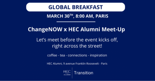 Breakfast: let's warm up before Change Now!