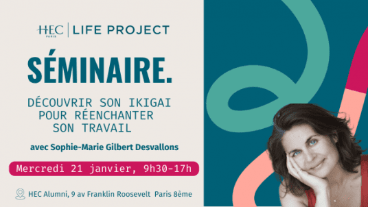 Séminaire "Découvrir son IKIGAÏ pour réenchanter son travail" - 21 janvier