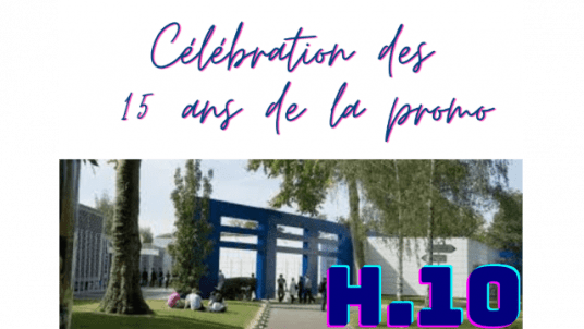 Save the date - Les 15 ans de la promo