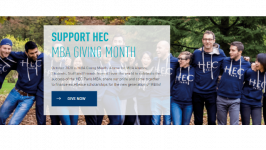 HEC MBA Giving Month: October 2020, Support the Next Generation of MBAs!