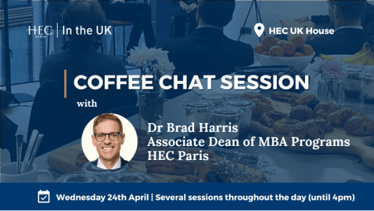 Coffee chat with Brad Harris, Associate Dean of MBA Programs