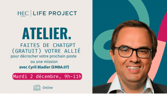 Webinar "Faites de ChatGPT (gratuit) votre allié pour décrocher votre prochain poste ou mission" - 2 décembre