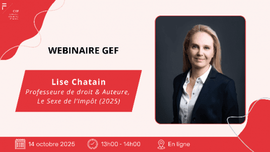 Webinar GEF avec Lise Chatain sur le Sexe de l'Impôt
