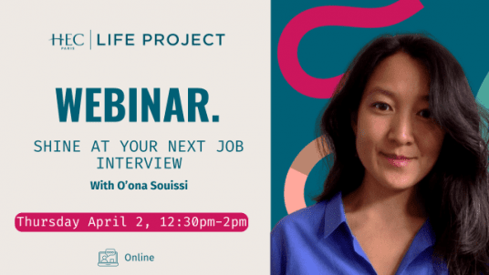 Webinar "Shine at your next job interview" - April 2nd