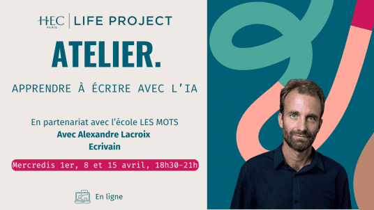 Atelier d'écriture "Apprendre à écrire avec l'IA" - 1er, 8 & 15 avril