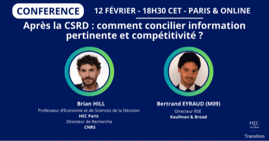 Après la CSRD :  comment concilier information pertinente et compétitivité ?