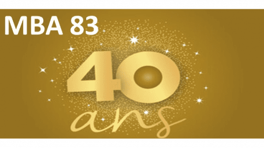 Soirée anniversaire : 40 ans MBA 83