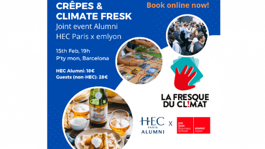 Crêpes & Climate Fresk / Joint event HEC x emlyon (P'ty mon, 15 Feb @ 19h)
