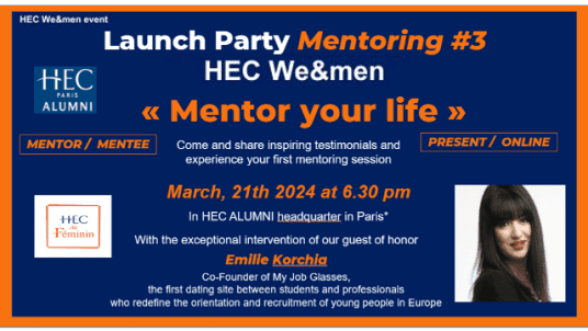 [SAVE THE DATE] Launch Party Mentoring #3 by HEC We&men