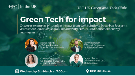 HEC UK Green and Tech Clubs: Green Tech for Impact