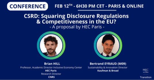 Après la CSRD :  comment concilier information pertinente et compétitivité ?
