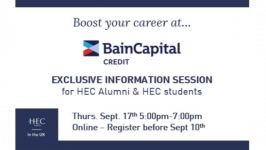 Bain Capital Credit - Exclusive Information session
